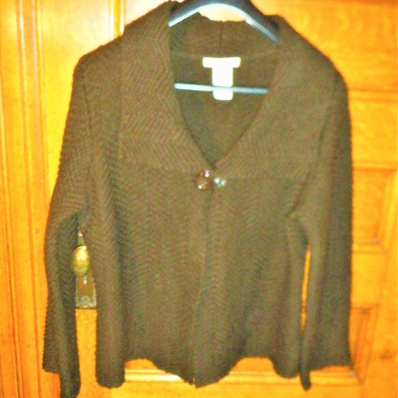 One Button Casual Type Sweater / Top *** JM COLLECTION *** L/XL - Picture 1 of 1